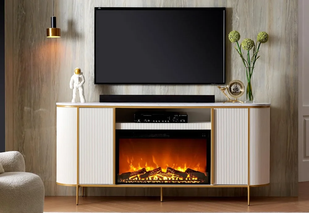 bathroom electric fireplace